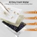 Wireless Cat Water Fountain for Drinking with External Pump, 4-Layer Filters Smart Silent 2L Pet Water Dispenser, 5000mAh Cordless Battery Operated, Rechargeable - 306 Stainless Steel Panel